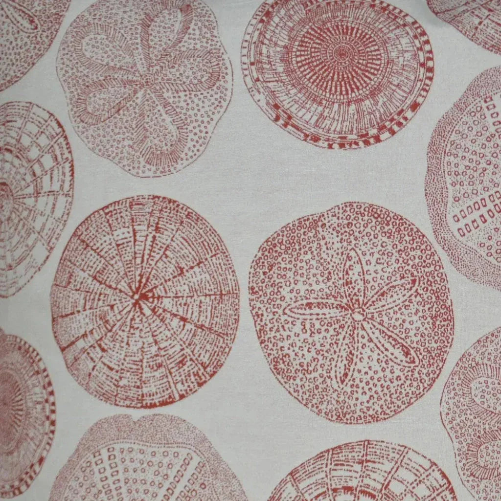 Sand Dollar Red Throw Pillow With Insert - LOOMLAN - D.V. Kap - Throw Pillows
