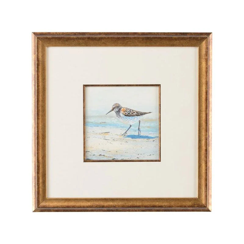 Sand Piper Hand Painted Artwork-Framed Wall Art-Chelsea House-Piper II-LOOMLAN
