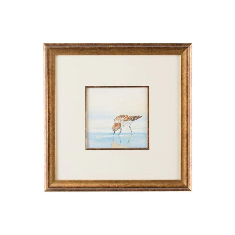 Sand Piper Hand Painted Artwork-Framed Wall Art-Chelsea House-Piper III-LOOMLAN
