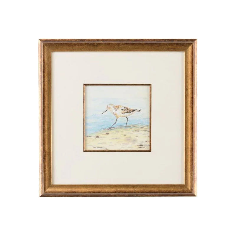 Sand Piper Hand Painted Artwork-Framed Wall Art-Chelsea House-Piper V-LOOMLAN