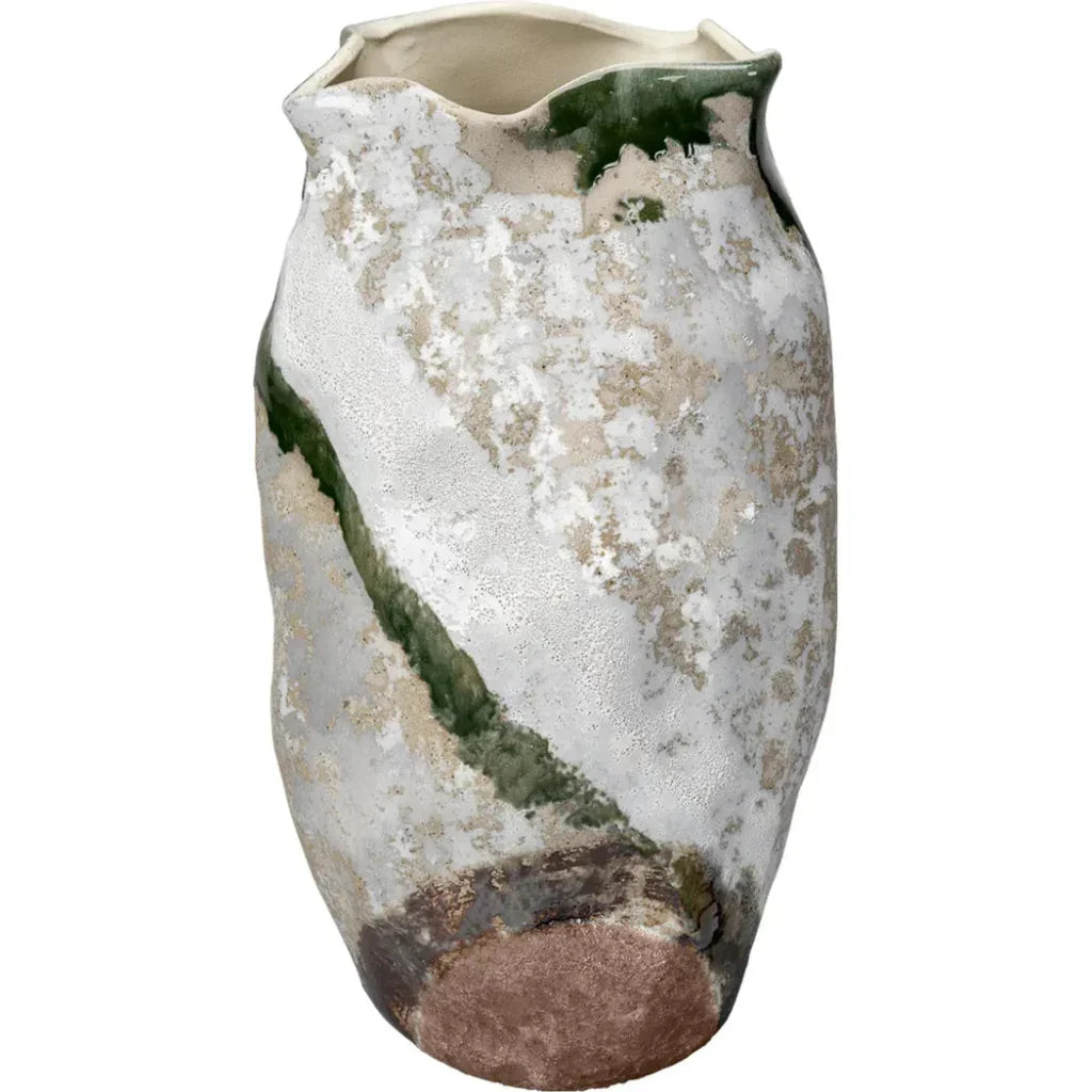 Sandcastle Ceramic Decorative Large Vase by Jamie Young - LOOMLAN - Jamie Young - Vases & Jars