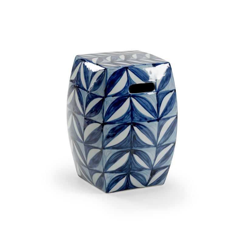 Chelsea House Sanibel Blue Porcelain Outdoor Garden Seat