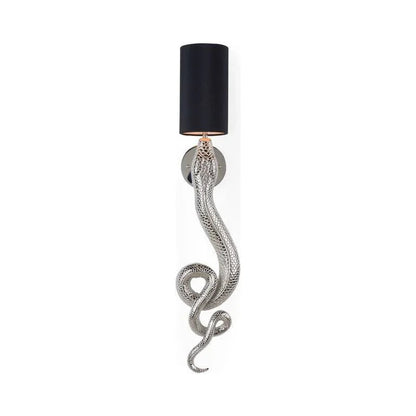 Sapera Snake Design Iron Made Wall Sconce - LOOMLAN - Wildwood - Wall Sconces