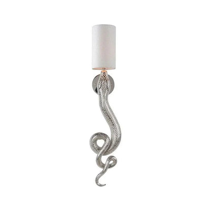 Sapera Snake Design Iron Made Wall Sconce - LOOMLAN - Wildwood - Wall Sconces
