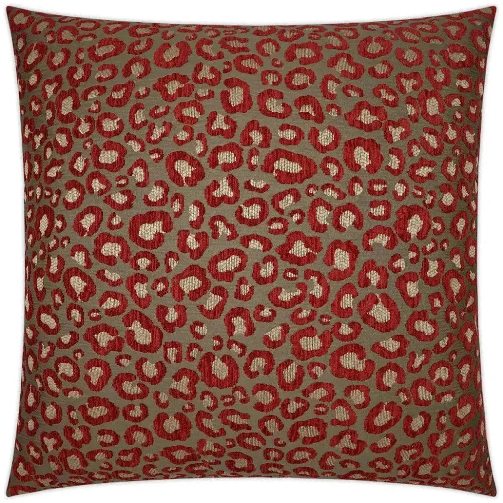 Sarafina Wine Red Taupe Large Throw Pillow Insert - LOOMLAN - D.V. Kap - Throw Pillows