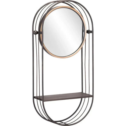 Saroni Mirror Shelf Gray - LOOMLAN - Zuo Modern - Wall Shelves & Ledgers