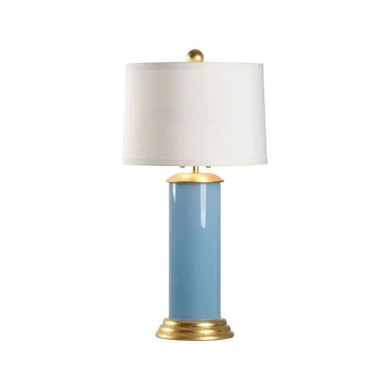 Savannah Cylinder Design Glass Table Lamp - LOOMLAN - Wildwood - Table Lamps