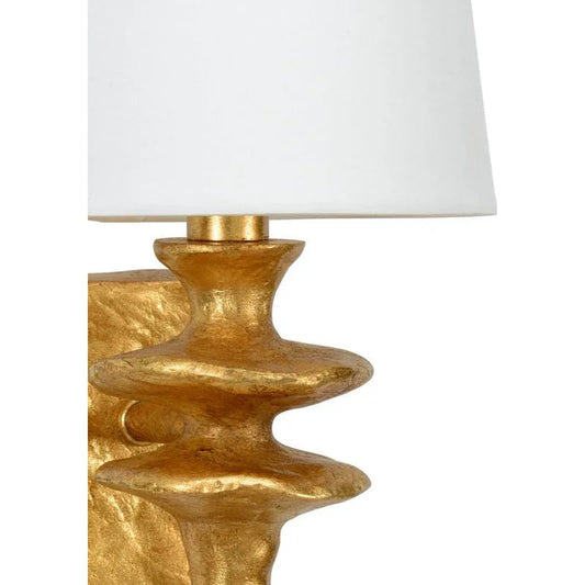 Saxon Aluminum Crafted Wall Sconce - Gold - LOOMLAN - Wildwood - Wall Sconces