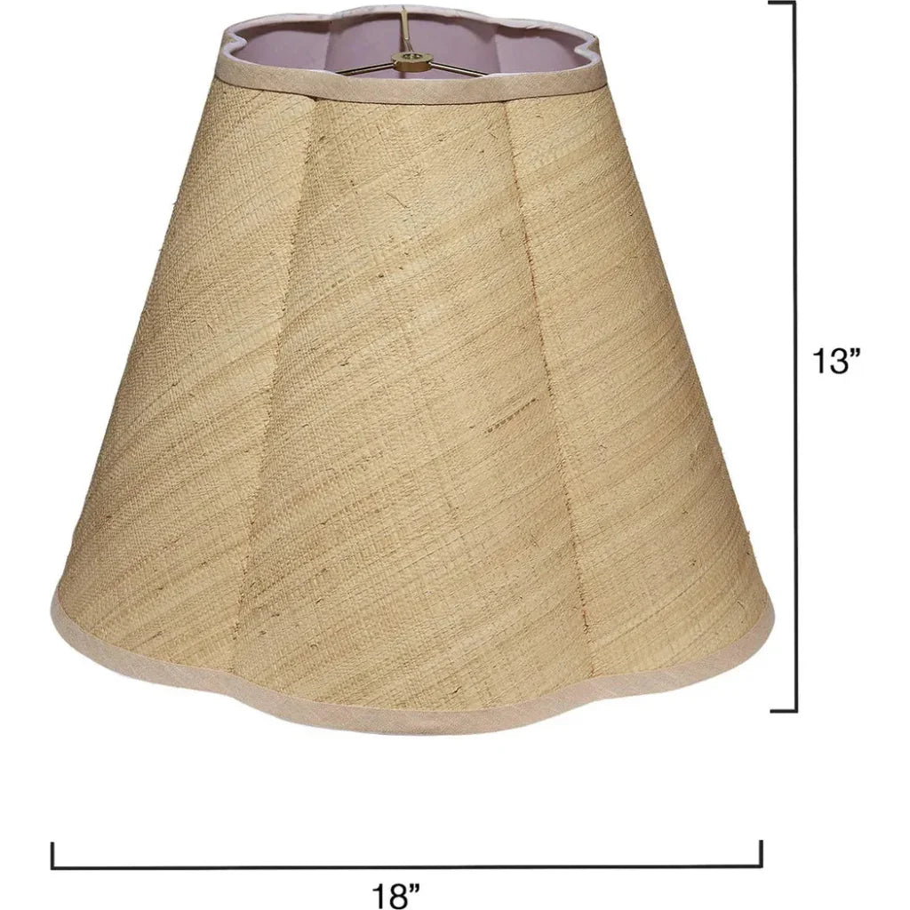 Jamie Young Scalloped Generous Styled Lamp Shade