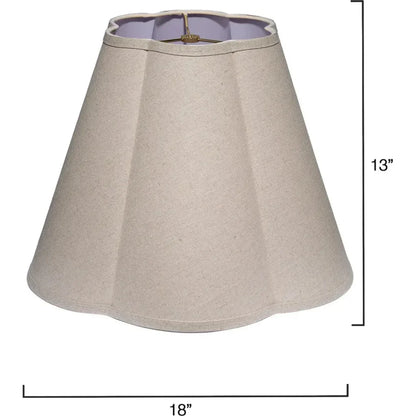 Scalloped Generous Styled Lamp Shade - LOOMLAN - Jamie Young - Table Lamps