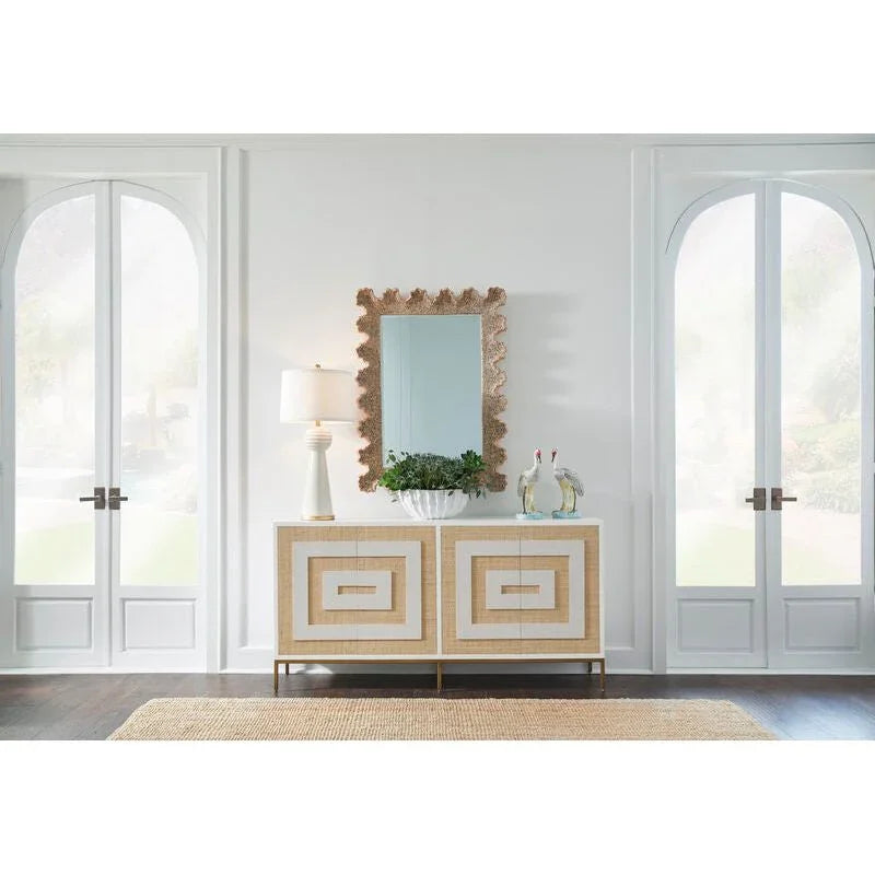 Chelsea House Scalloped Nasa Shell Framed Wall Mirror