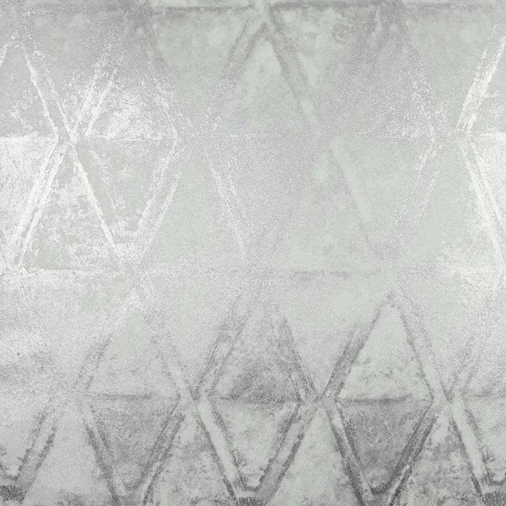 Scheme White Glam Silver White Large Throw Pillow - LOOMLAN - D.V. Kap - Throw Pillows