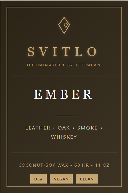 Ember - Leather, Oak, Whiskey Candle