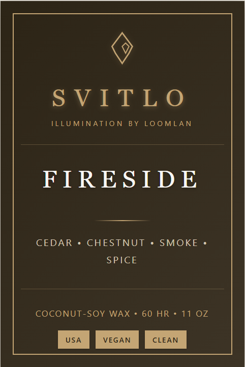 Fireside - Cedar, Chestnut Candle