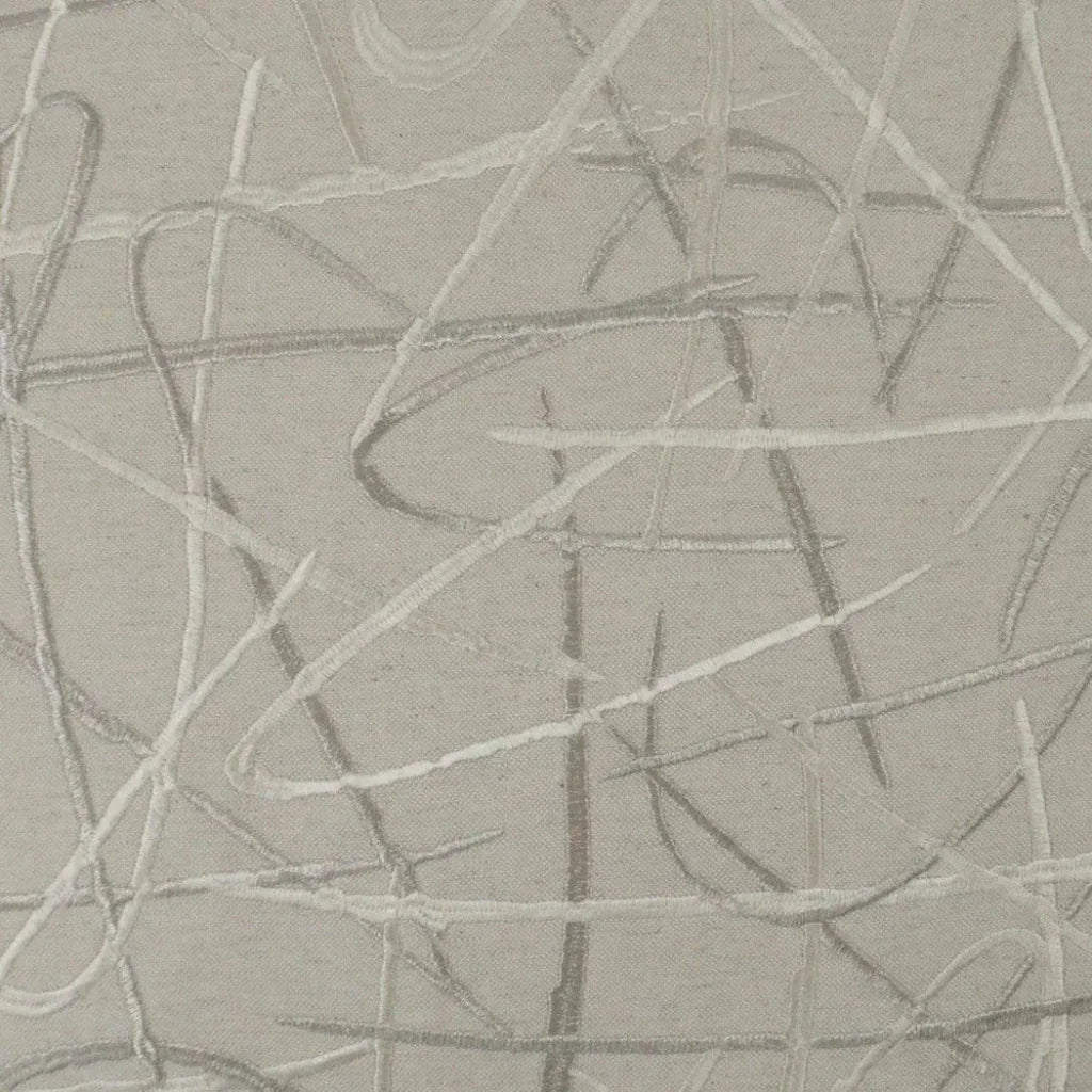 D.V. Kap Scribble Silver Throw Pillow With Insert