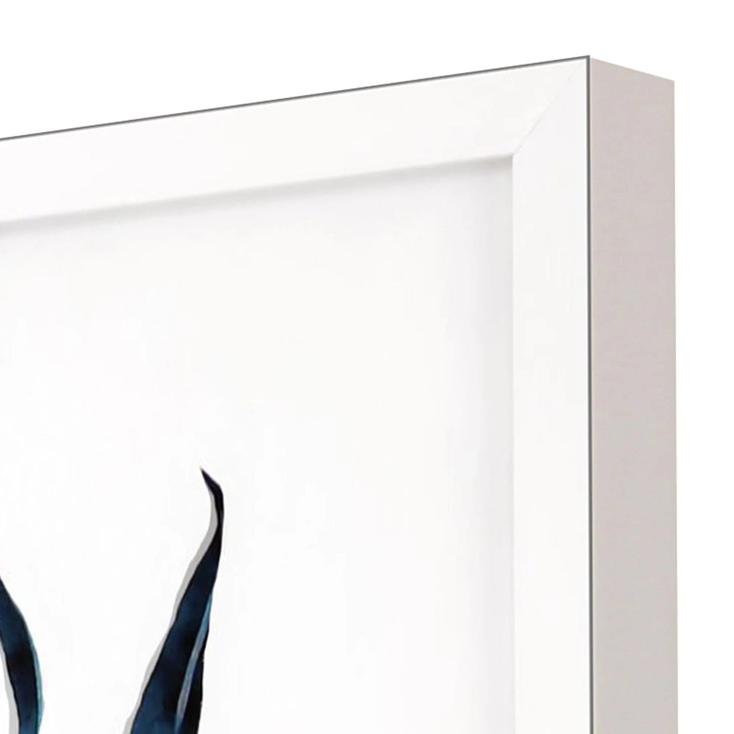 Sea Life Wood Frame Blue Canvas Art