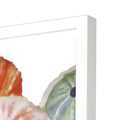 Sea Urchin I Wood Frame Blue Canvas Art