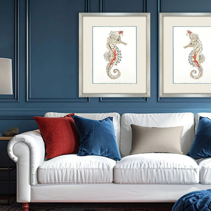 Seahorse Celebration Wood Framed Wall Art -- view 2