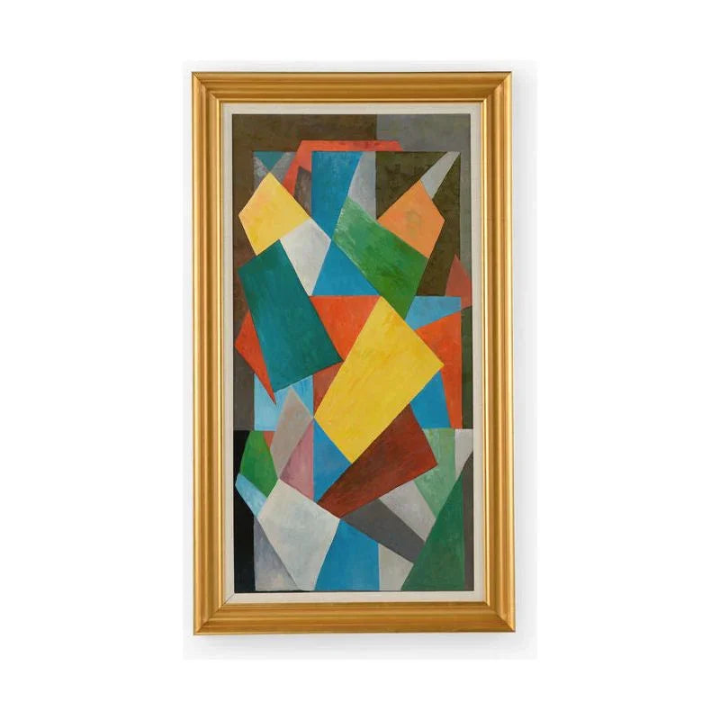 Seated Woman Hand Painted Artwork-Framed Wall Art-Chelsea House-LOOMLAN