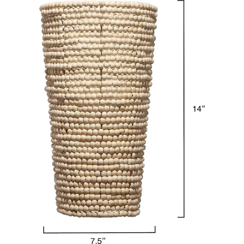 Seawall Beaded Cone Sconce - LOOMLAN - Jamie Young - Wall Sconces