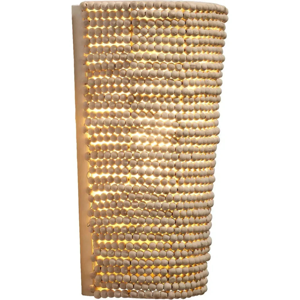 Seawall Beaded Cone Sconce - LOOMLAN - Jamie Young - Wall Sconces