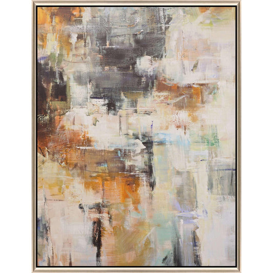 Sedona II Warm Silver Frame Canvas Art