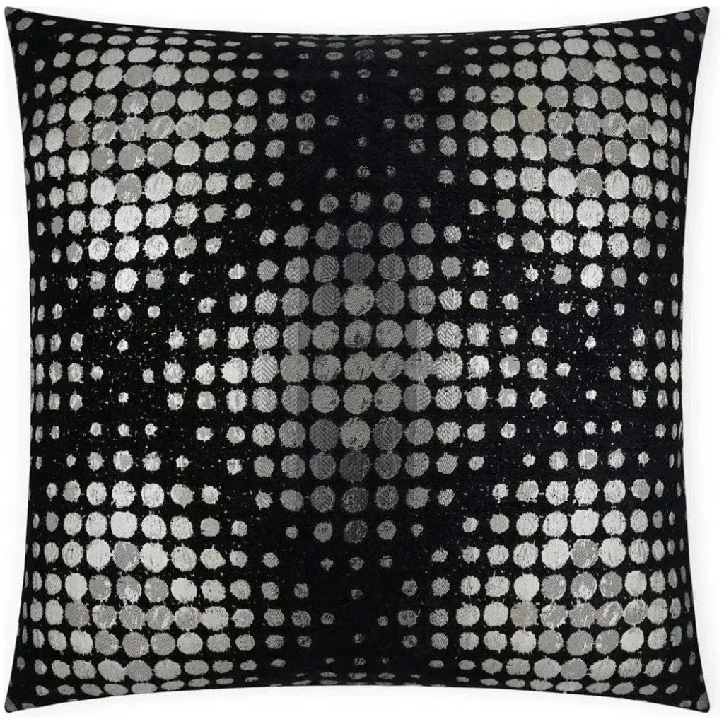 D.V. Kap Selfie Dots Black Grey White Large Throw Pillow Insert