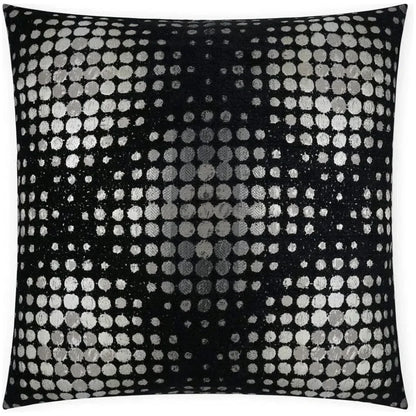 D.V. Kap Selfie Dots Black Grey White Large Throw Pillow Insert
