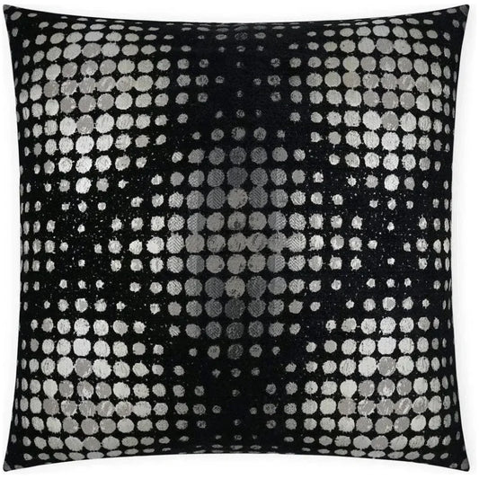 Selfie Dots Black Grey White Large Throw Pillow Insert - LOOMLAN - D.V. Kap - Throw Pillows