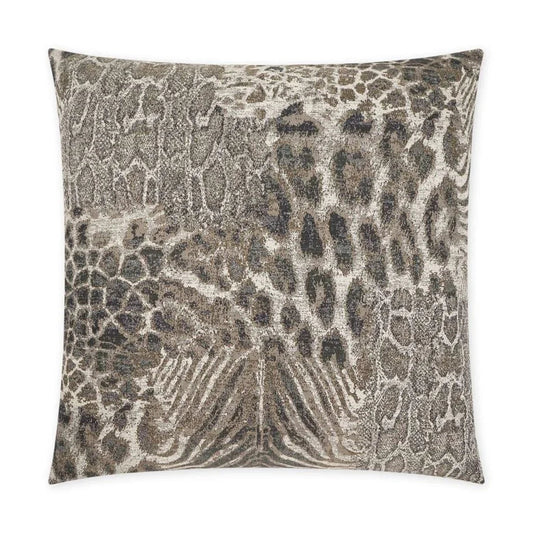 Serengeti Handmade Grey Throw Pillow - LOOMLAN - D.V. Kap - Throw Pillows