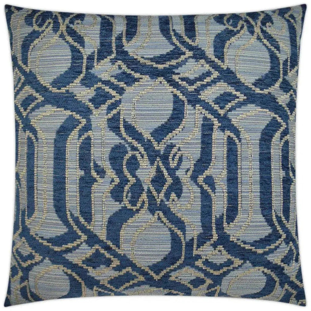D.V. Kap Sesto Indigo Blue Throw Pillow With Insert