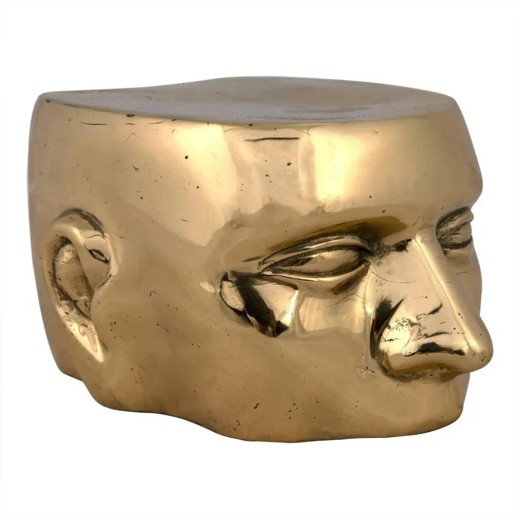 Set Of 3 Character Sculpture Brass 3PC - LOOMLAN - Noir - Statues & Sculptures