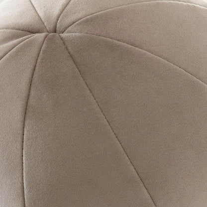 Set of (2) 10" Round Accent Pillows Mink Tan Velvet - LOOMLAN - Diamond Sofa - Throw Pillows