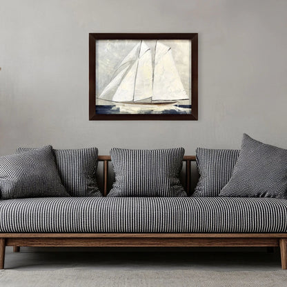 Setting Sail Glass Front Canvas Art