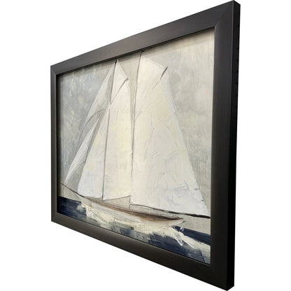 Setting Sail Glass Front Canvas Art
