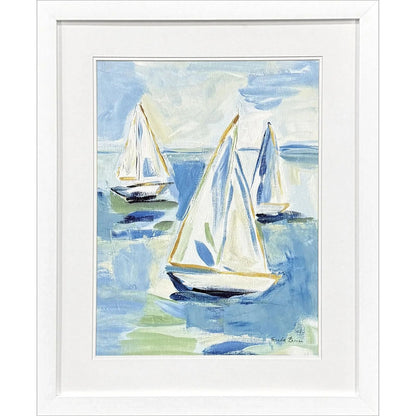 Setting Sail Glass Front Framed Wall Art
