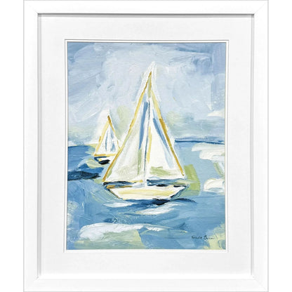 Setting Sail Glass Front Framed Wall Art -- view 5
