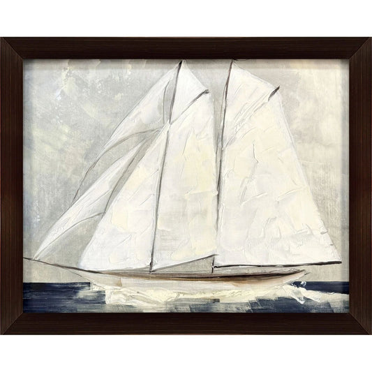 Setting Sail Glass Front Framed Wall Art