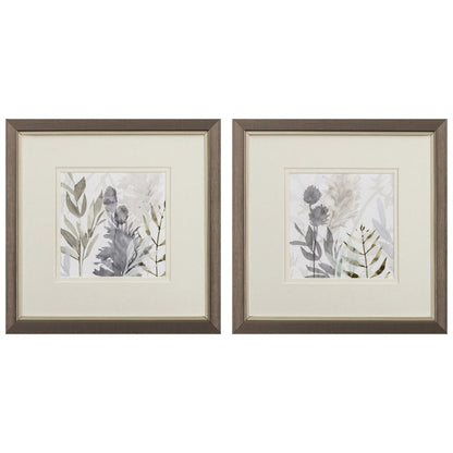 Shadow Woods Grey Canvas Art 2PC