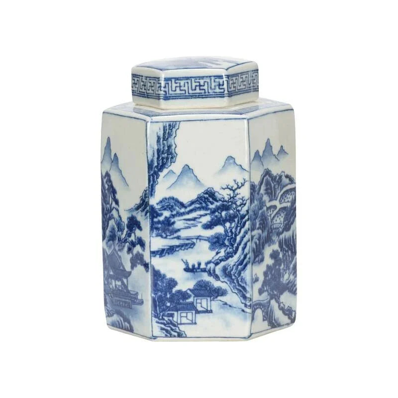 Shan Ginger Classic Ceramic Jar - LOOMLAN - Chelsea House - Vases & Jars