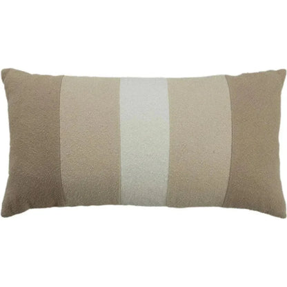 Shea Stripe Ivory Lumbar Pillow With Insert - LOOMLAN - LOOMLAN - Throw Pillows