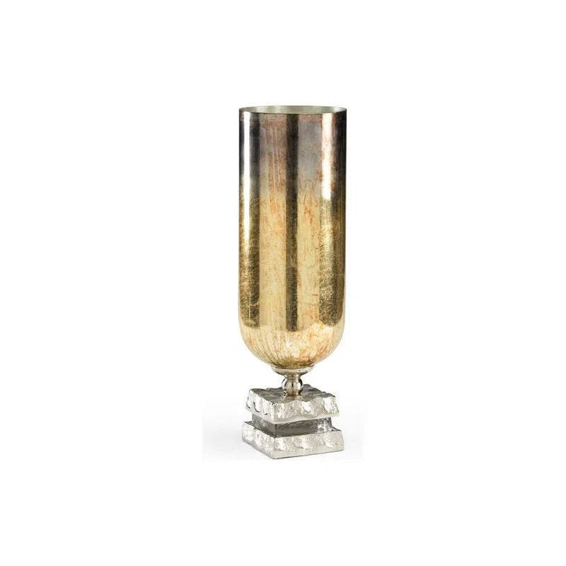 Shelby Hurricane Reflective Finish Patio Candleholder - LOOMLAN - Wildwood - Candle Holders