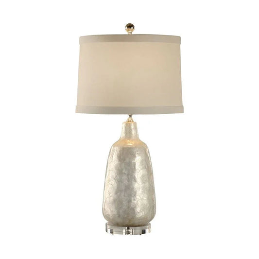 Shell Covered Urn Ceramic Table Lamp - LOOMLAN - Wildwood - Table Lamps