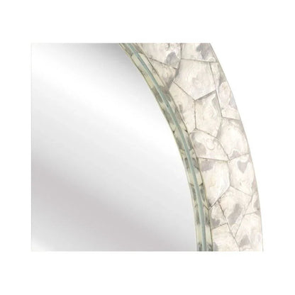 Shell Shock Round Wall Mirror - LOOMLAN - Wildwood - Wall Mirrors