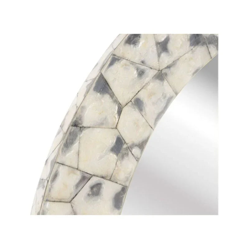 Shell Shock Round Wall Mirror - LOOMLAN - Wildwood - Wall Mirrors