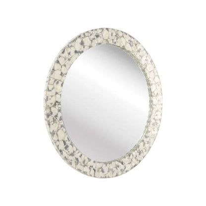 Shell Shock Round Wall Mirror - LOOMLAN - Wildwood - Wall Mirrors