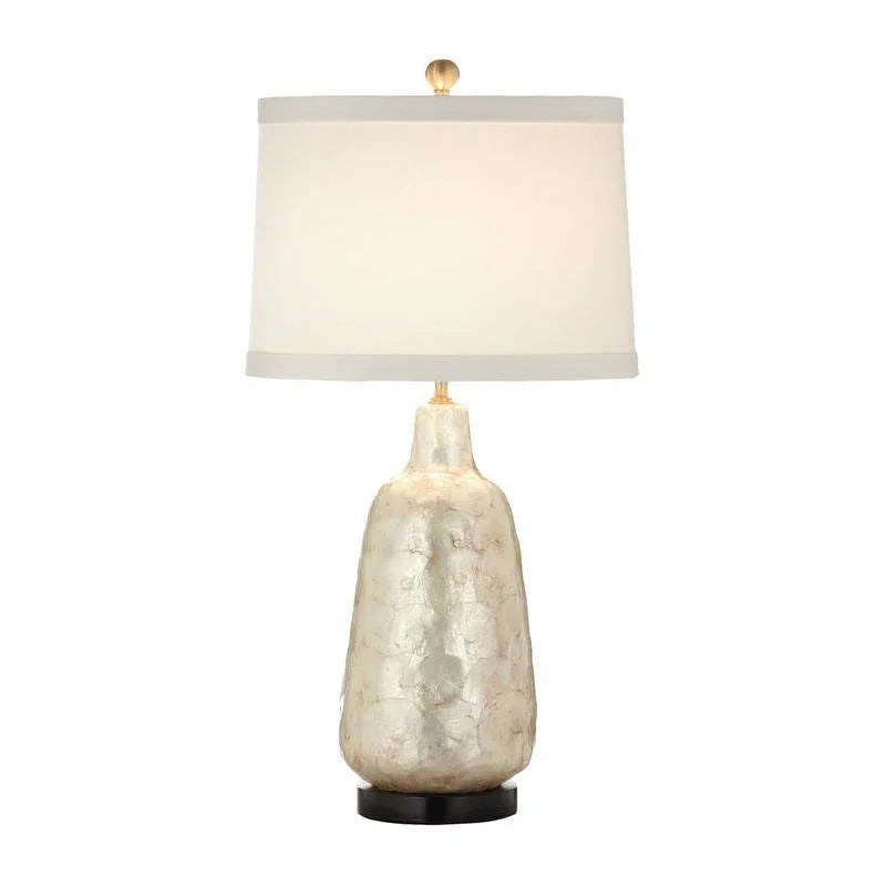 Shell Vase Ceramic Table Lamp - LOOMLAN - Wildwood - Table Lamps