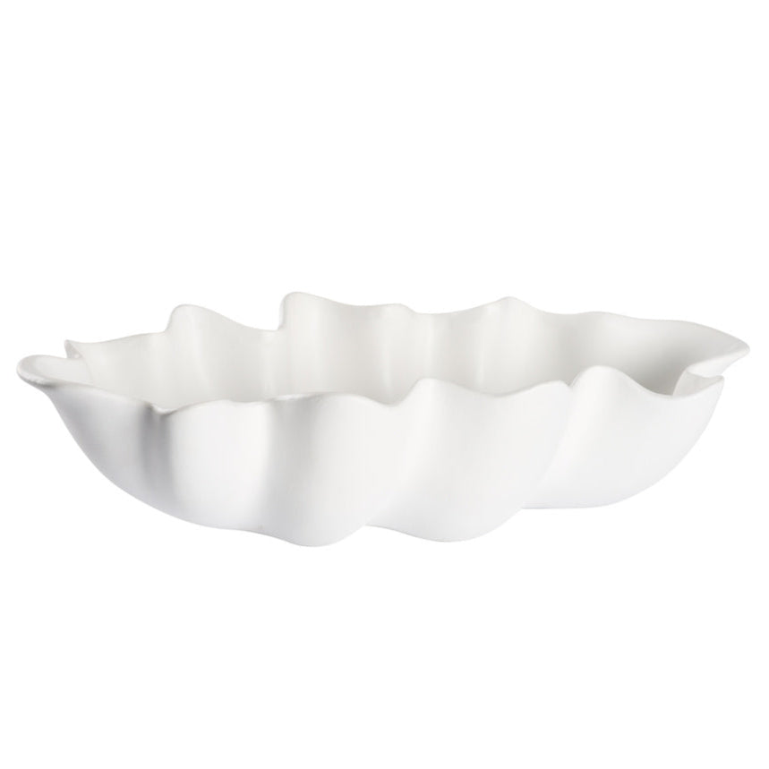 Shell White Ceramic Bowl