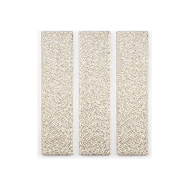 Shell Wooden White Panel (Set of 3)-Framed Wall Art-Chelsea House-LOOMLAN