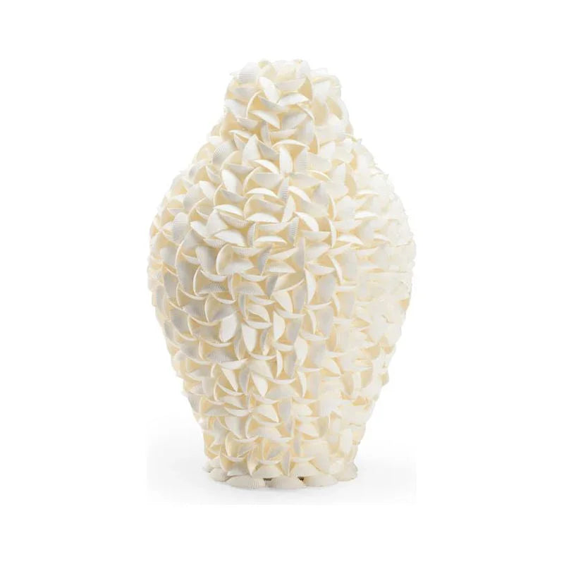 Shelled Arca Shells Design Urn Sculpture - LOOMLAN - Chelsea House - Statues & Sculptures